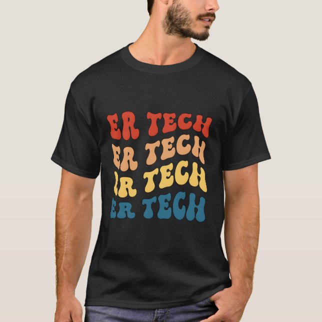 Emergency Room Tech Proud Er Technician Er Tech T-Shirt (Front)