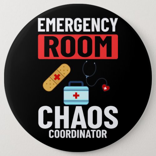 Emergency Room Technician ER Nurse Hospital Depart Button