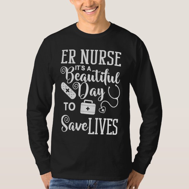 Emergency Room Technician ER Nurse Hospital Depart T-Shirt (Front)