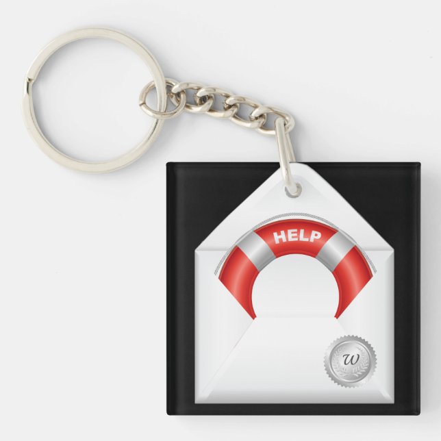 Emergency SAFETY Contact Numbers - See Back Keychain (Front)