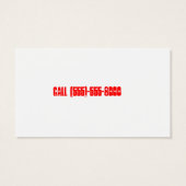Emergency Service Calls (Back)