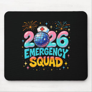 Emergency Squad New Year 2026 Medical Crew Nurse E Mouse Pad