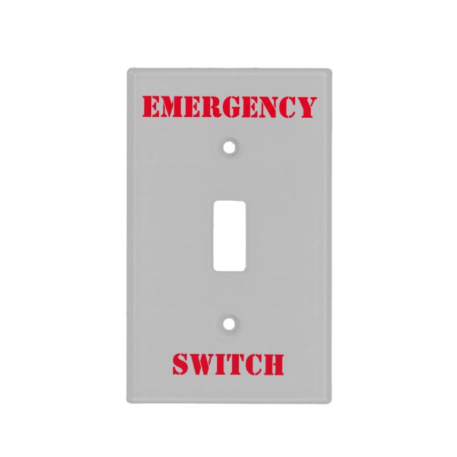 EMERGENCY SWITCH - Light Switch Cover (Front)
