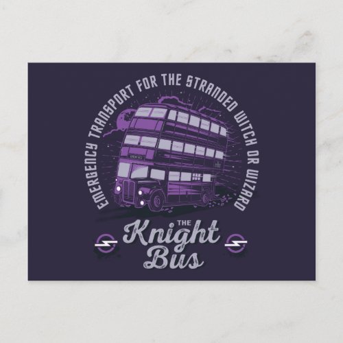Emergency Transport _ The Knight Bus Invitation Postcard