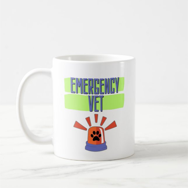 Emergency Vet – Veterinary Emergency Design Coffee Mug (Left)