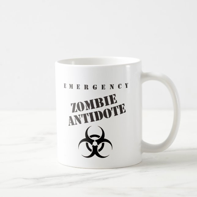 Emergency Zombie Antidote Coffee Mug (Right)