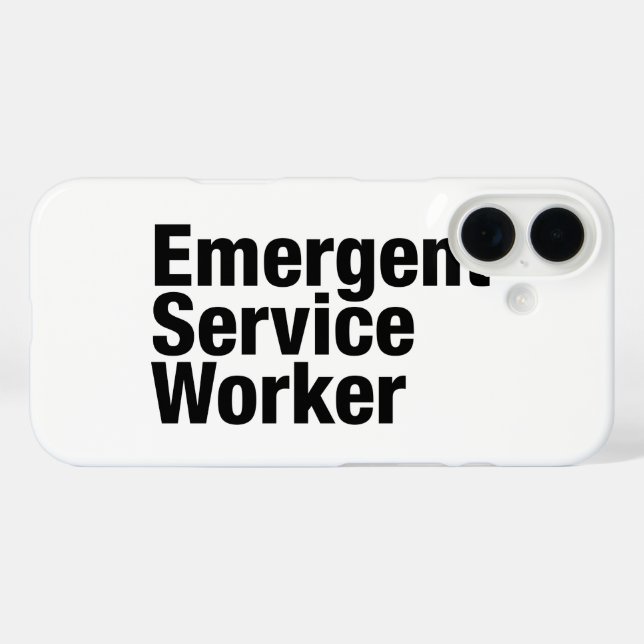 Emergent Service Worker Case-Mate iPhone Case (Back (Horizontal))
