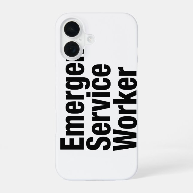 Emergent Service Worker Iphone Case (Back)