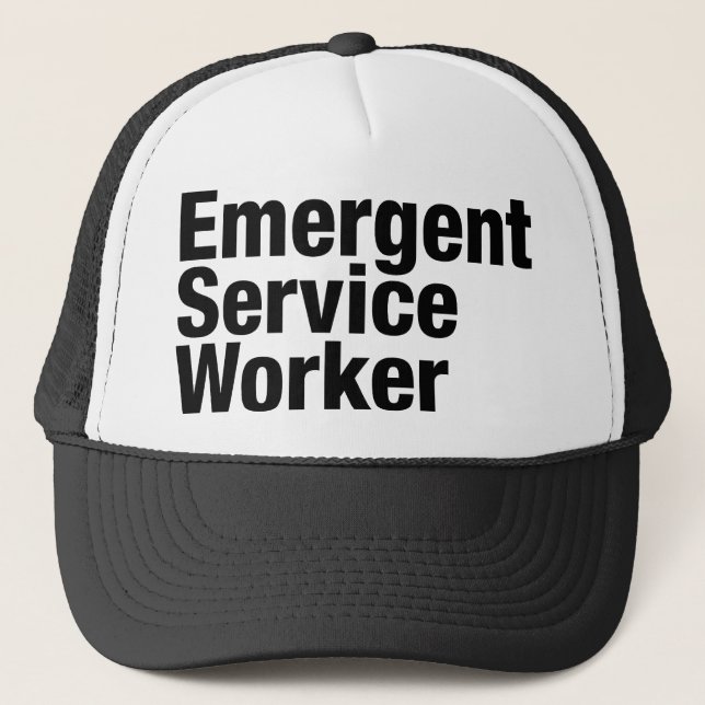 Emergent Service Worker Trucker Hat (Front)
