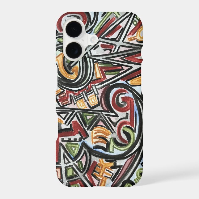 Emerging Butterfly-Hand Painted Abstract Art Case-Mate iPhone Case (Back)