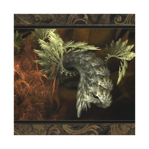 Emerging Fractal Wall Art wrappedcanvas