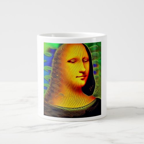 Emerging Mona Lisa Giant Coffee Mug