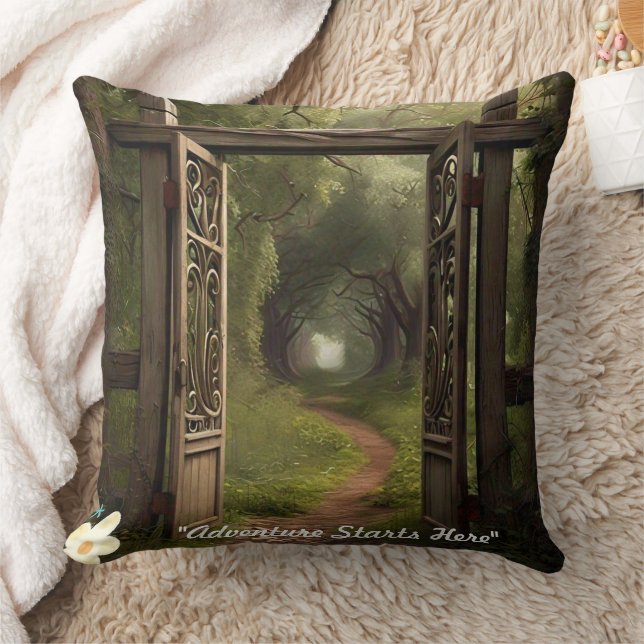 "Emerging Paths" Throw Pillow (Blanket)