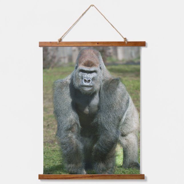 Emerging Strength – Lope the Silverback Hanging Tapestry (Front)