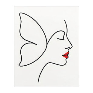 Emerging Wings – Hidden Butterfly Healing Portrait Acrylic Print