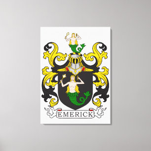 Emerick Family Crest (German) Canvas Print