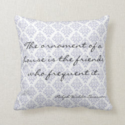 Emerson Home Literary Decorative Quote Pillow