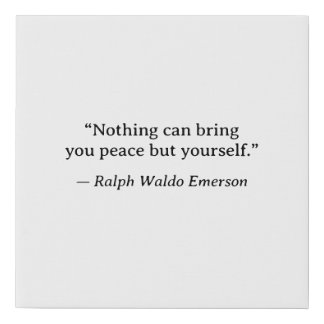 Emerson Inspirational Peace Wall Art