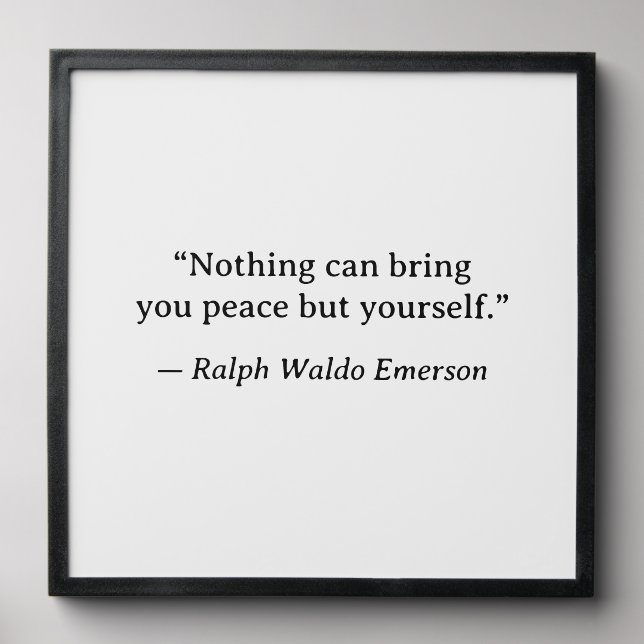 Emerson Inspirational Peace Wall Art Peel And Stick Photo Tile (Front Set)