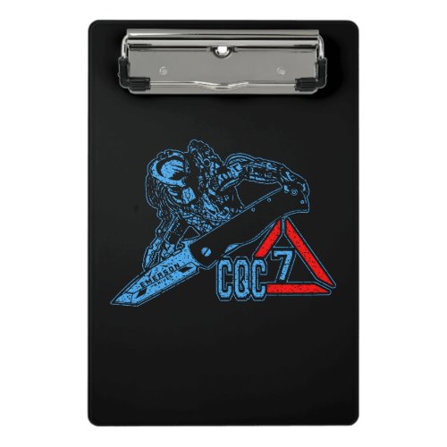 Emerson Knives CQC_7 Predator Blue T_Shirt Tote Ba Mini Clipboard