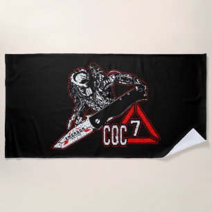 Emerson Knives CQC-7 Predator White Golf Towel