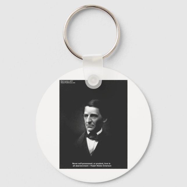Emerson Love Never Possessed Quote Gifts Etc Keychain (Front)