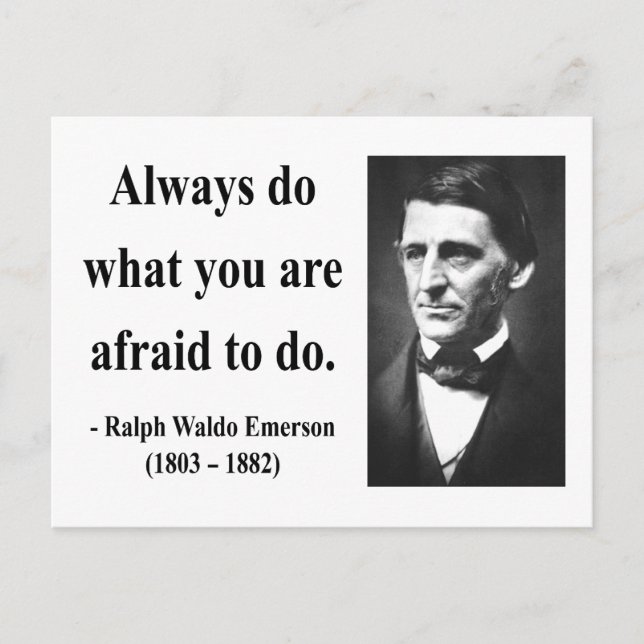 Emerson Quote 10b Postcard (Front)