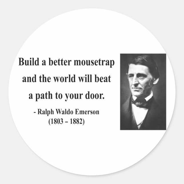 Emerson Quote 15b Classic Round Sticker (Front)