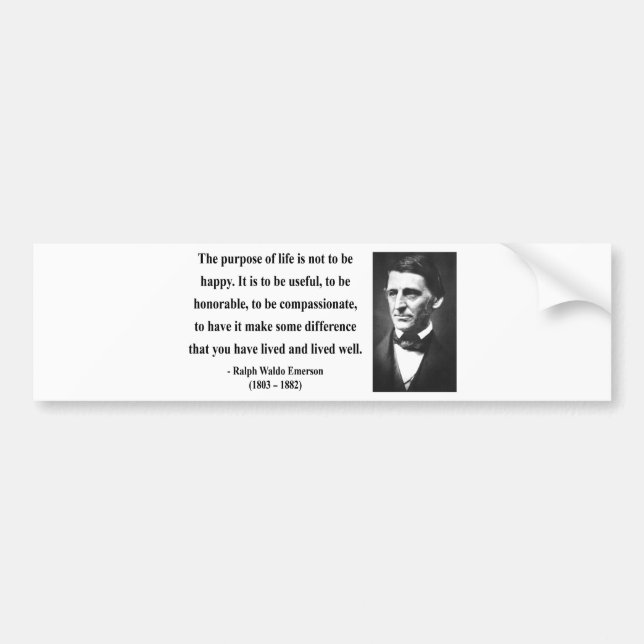 Emerson Quote 5b Bumper Sticker (Front)