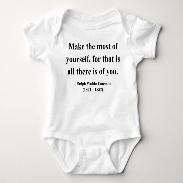 Emerson Quote 6a Baby Bodysuit (Front)