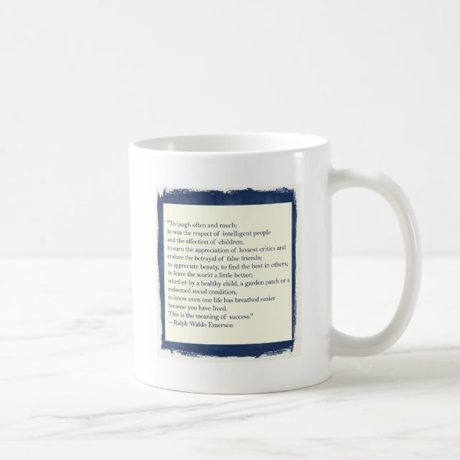 Emerson Quote Coffee Mug (Right)