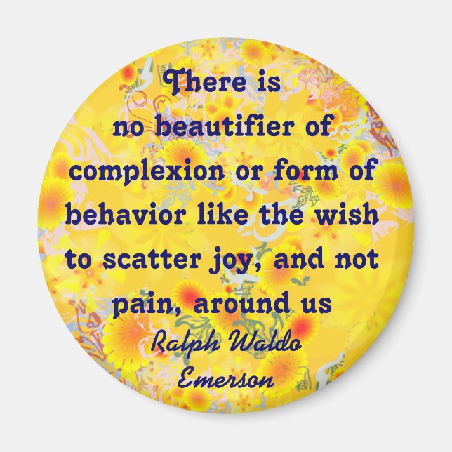 Emerson quote magnet (Front)