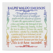 Emerson quote-Success, rainbow