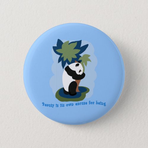 Emerson Quote with Endangered Panda Button