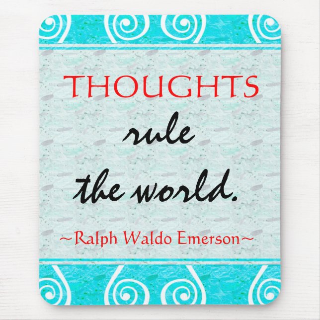 Emerson's Motivating Quote Mousepad (Front)