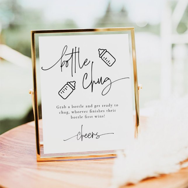 EMERY Bottle Chug Beer Baby Shower Game Poster (Creator Uploaded)