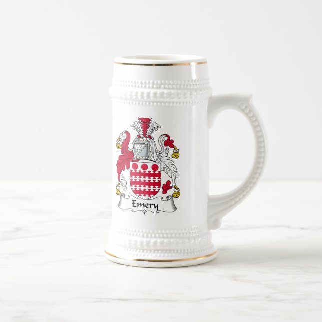 Emery Family Crest Beer Stein (Right)