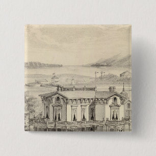 Emery residence, Oakland, Alameda Co Button