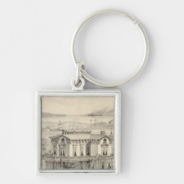Emery residence, Oakland, Alameda Co Keychain (Front)
