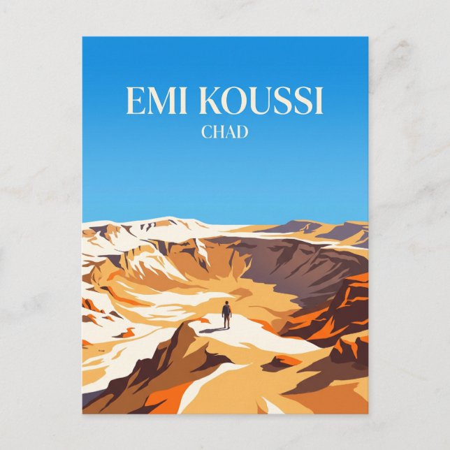 Emi Koussi Volcano Chad Postcard (Front)