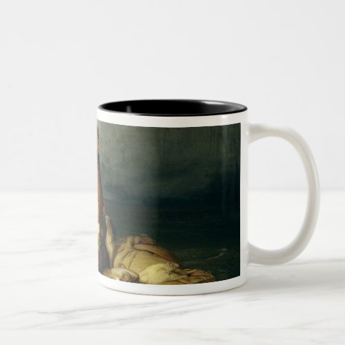 Emigrant passengers on board 1851 Two_Tone coffee mug