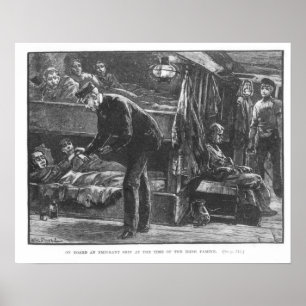 Emigrant Ship at the Time of the Irish Famine Poster