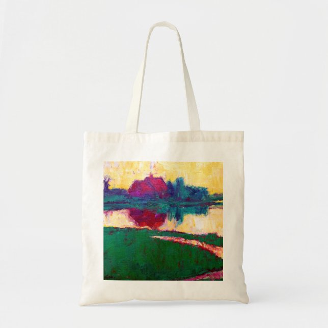 Emil Nolde Landscape with Farmhouse Tote Bag (Front)