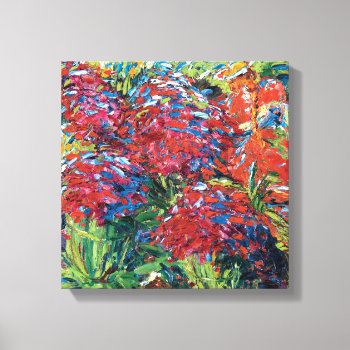 Emil Nolde Red Flowers Expressionism Fine Art Canvas Print by ArtLoversCafe at Zazzle