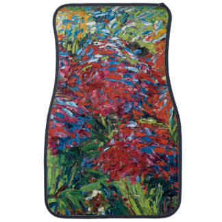 Emil Nolde Red Flowers Expressionism Fine Art Car Floor Mat