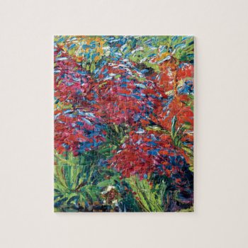 Emil Nolde Red Flowers Expressionism Fine Art Jigsaw Puzzle by ArtLoversCafe at Zazzle