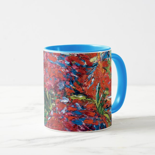 Emil Nolde Red Flowers Expressionism Fine Art Mug (Front Right)