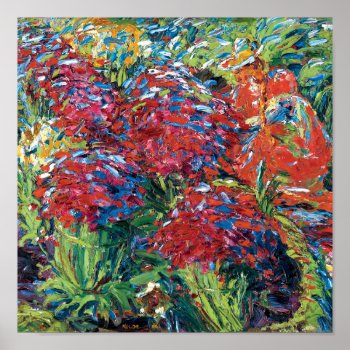 Emil Nolde Red Flowers Expressionism Fine Art Poster by ArtLoversCafe at Zazzle