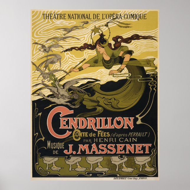 Emile Bertrand poster Jules Massenet's Cendrillon (Front)