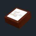 Emilia customized name beginning with E gift box<br><div class="desc">Pretty personalized keepsake gift box. Perfect to showcase a extra special gift. Gift box currently reads Emilia or you can be personalize with your own name starting with the letter E. © Original letter art drawing and design by Sarah Trett. www.sarahtrett.com for www.mylittleeden.com</div>